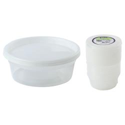 8 Oz. Deli Container With Lids 10-packs - Nicole Home Collection Case Of 36