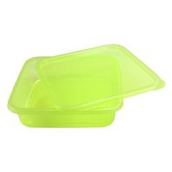 80 Oz. Square Storage Container With Lids - Green - 2 Sets - Nicole Home Collection Case Of 24