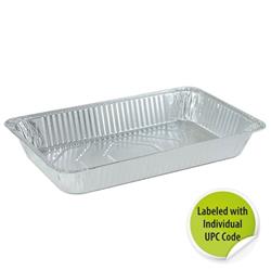 Aluminum Full Size Deep Pan - Individually Labeled With. Upc - Nicole Home Collection Case Of 50