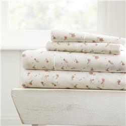 2275456 Soft Essentials? Premium Ultra Soft 4 Piece Soft Floral Bed Sheet Set - King - Pink Case Of 16
