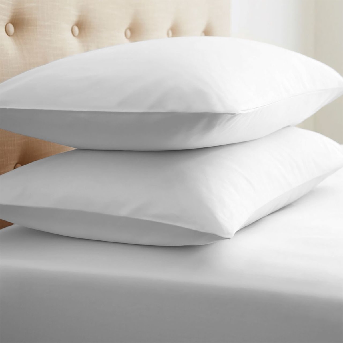 2185630 Soft Essentials Double-brushed Microfiber 2 Piece Pillow Case Set - White - Standard Case Of 24