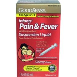 966762 Goodsense(r) Infants Pain Relief Suspension Drops 160 Mg Cherry 1 Oz Case Of 24