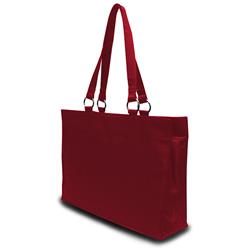1940497 Stephanie Large Game Day Microfiber Tote - Maroon Case Of 24