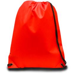 14" Non-woven Drawstring Backpack- Red Case Of 60