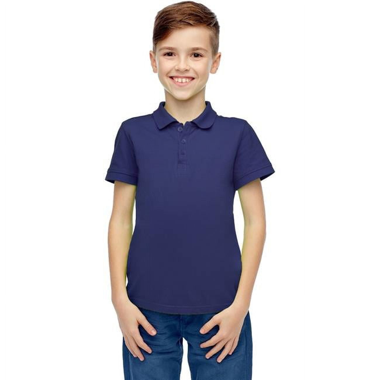 2267010 Toddlers Short Sleeve Navy Polo Shirts, Case Of 36 - Size 2t-4t