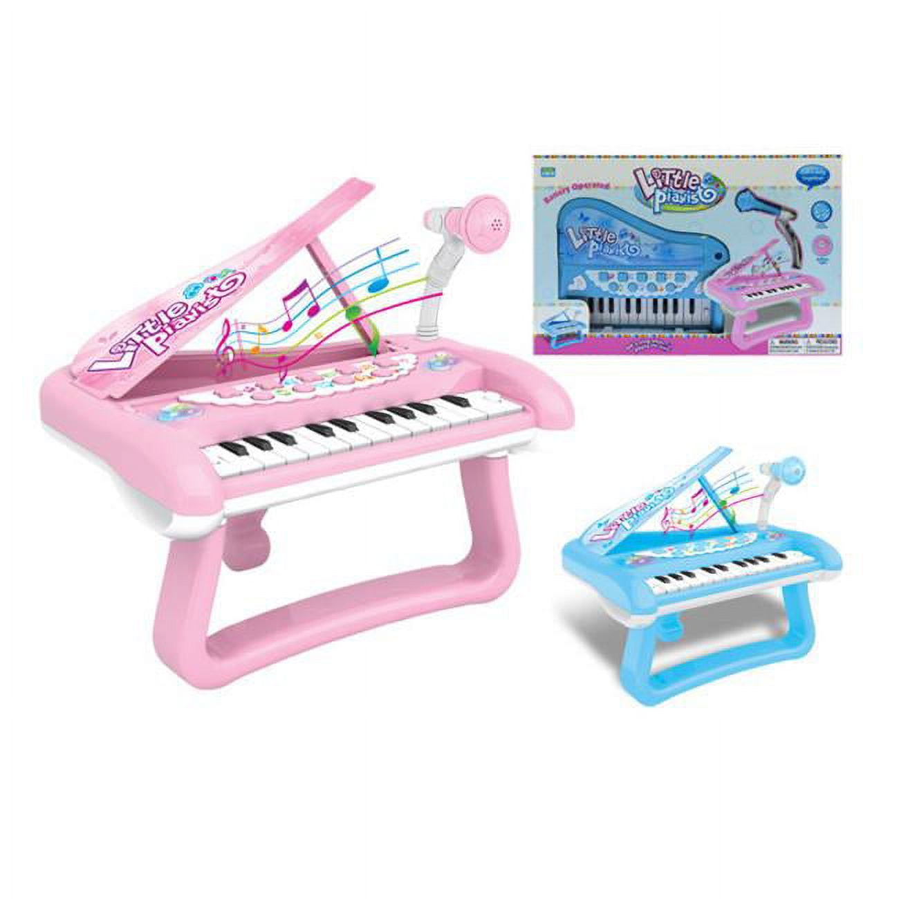 2280122 Musical Battery Operated Mini Grand Piano With Light & Microphone Case Of 12