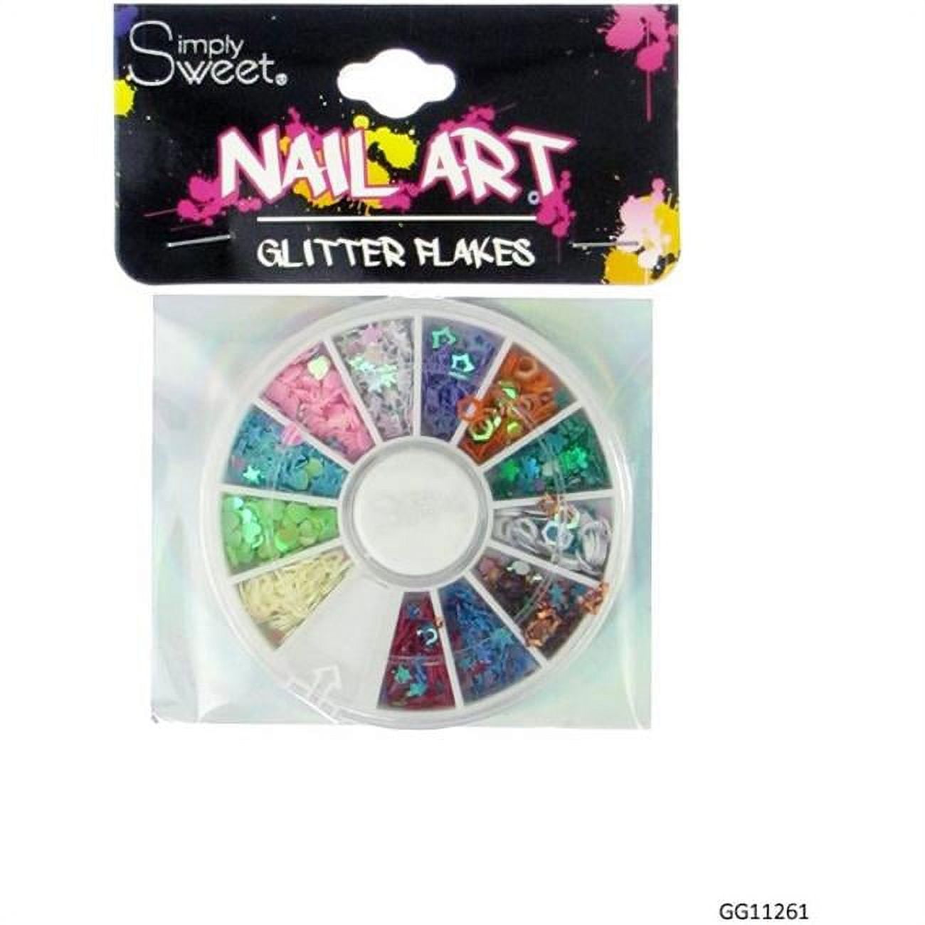 2276290 Nail Art Glitter Flake Wheel - Case Of 48