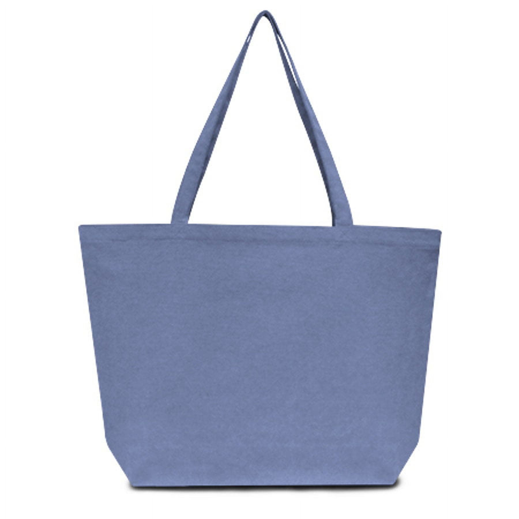 2288731 Large Seaside Cotton Pigment Dyed Tote Bag, Blue - Pack Of 72