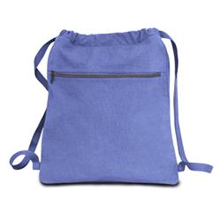 2288761 12 Oz Pigment Dyed Drawstring Bag, Periwinkle - Pack Of 48