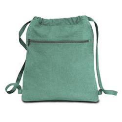 2288763 12 Oz Pigment Dyed Drawstring Bag, Seafoam Green - Pack Of 48