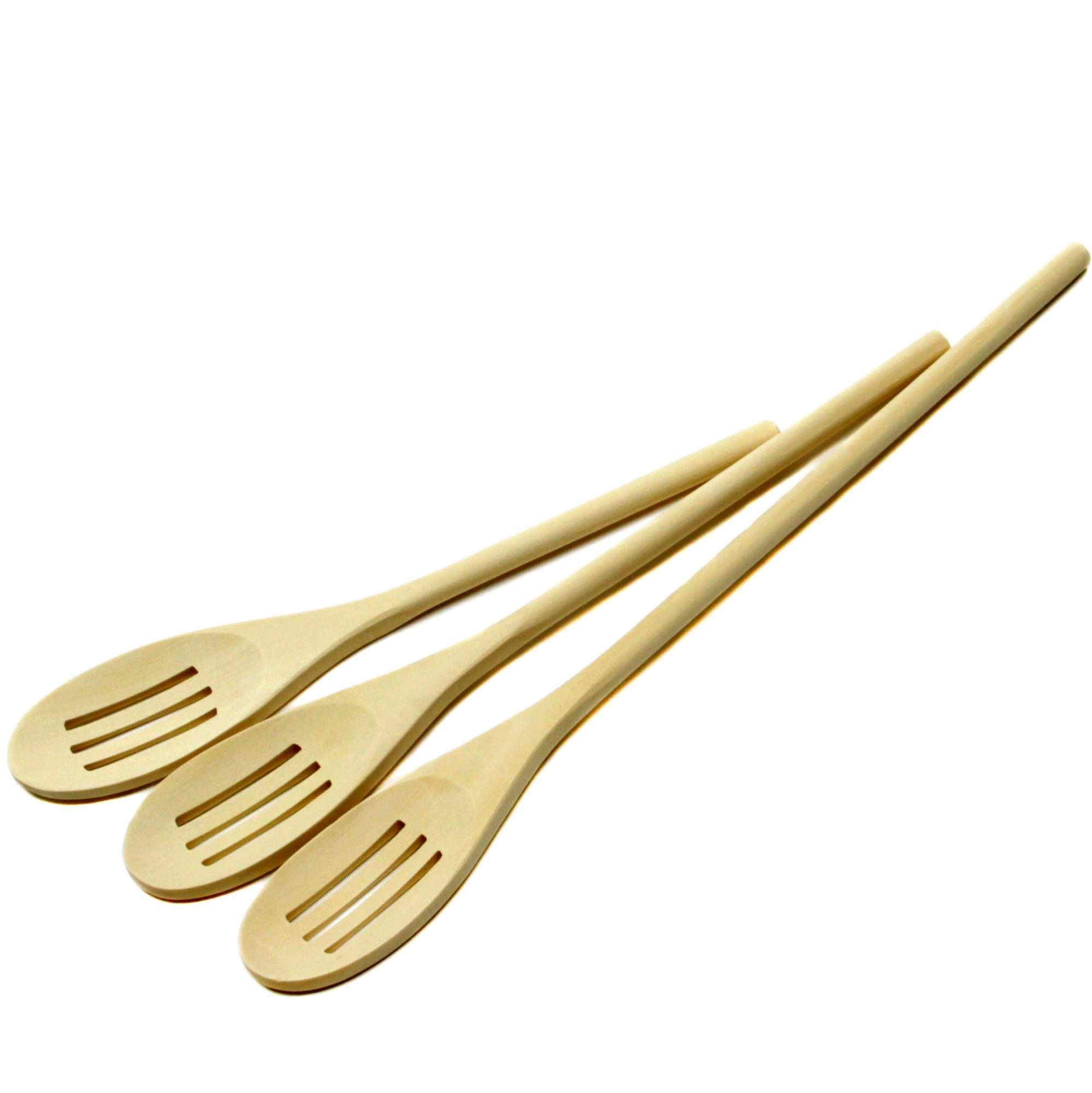 2288791 Slotted Wooden Spoon Set - 3 Piece & Case Of 144