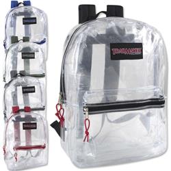 1272921 17 In. Clear Backpack, Assortedcolor - Case Of 24