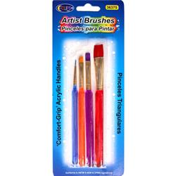 2317448 Comfort Grip Artist Brushes With Acrylic Handles - Case Of 48