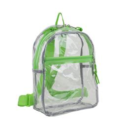 2290874 Ddi Clear Mini Backpack, Lime Sizzle - Case Of 12