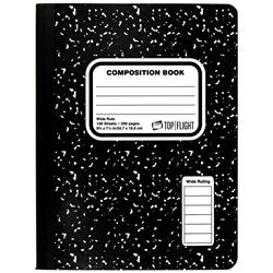 2315177 9.75 X 7.5 In. Ddi Black Wide Ruled Marble Composition Book - Case Of 24