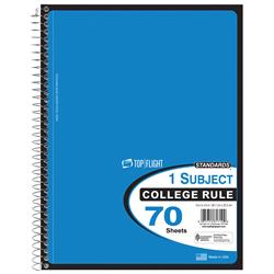 2315195 10.5 X 8 In. Ddi 70 Sheet College Ruled One Subject Notebook - Case Of 24