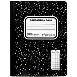 2315204 9.75 X 7.5 In. Ddi Black Quad Ruled Marble Composition Book - Case Of 24