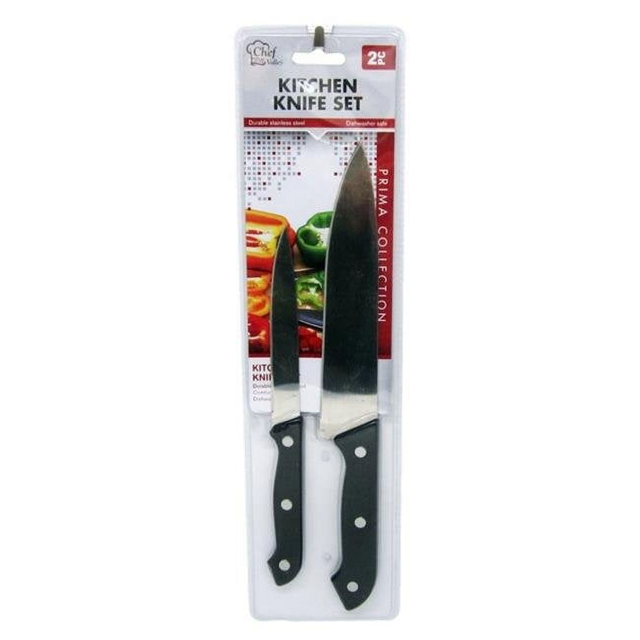 2316166 Kitchen Knife Set, Black - 2 Piece - Case Of 48