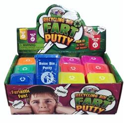 2319233 Recycling Bin Fart Putty Display Box, Assorted Color - Case Of 72