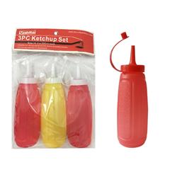 2320141 Family Maid Ketchup Set, Red & Yellow - 3 Piece - Case Of 12