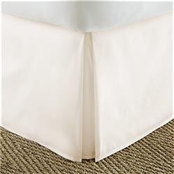 2304189 Twin Size Extra Long Premium Pleated Bed Skirt Dust Ruffle, Ivory - Case Of 12