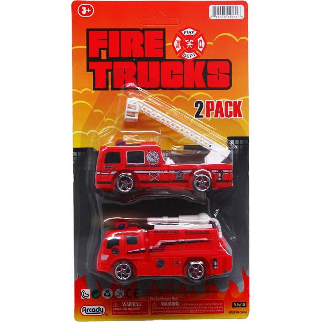 DDI 2322424 2 Piece 4 in. Free Wheel Fire Rescue Truck Set - Case of 72 DDI 2322424 2 Piece 4 in. Free Wheel Fire Rescue Truck Set - Case of 72