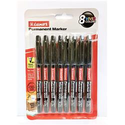 2324212 Black Permanent Markers - Pack Of 8 - Case Of 72