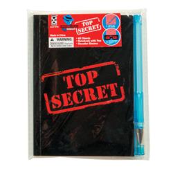 2320713 Top Secret Confidential Spy Notebook, Light Blue - 12 Count - Case Of 12 - 12 Per Pack