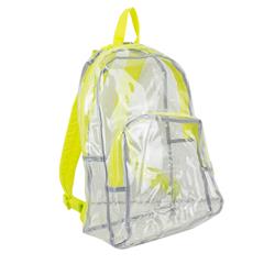 Clear All-day Backpack, Yellow - Case Of 12 - 12 Per Pack