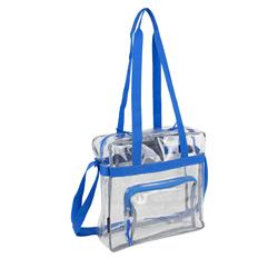 Clear Nfl Approved Stadium Tote, Royal Blue - Case Of 12 - 12 Per Pack