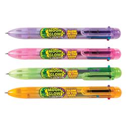 6.5 In. Moon Glow 6 Color Pen, Assorted Color - 12 Count - Case Of 12 - 12 Per Pack