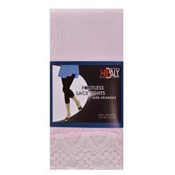 2290575 Juniors Capri Spandex Tights With Lace Trim, Pink - Regular Size - Case Of 50 - 50 Per Pack
