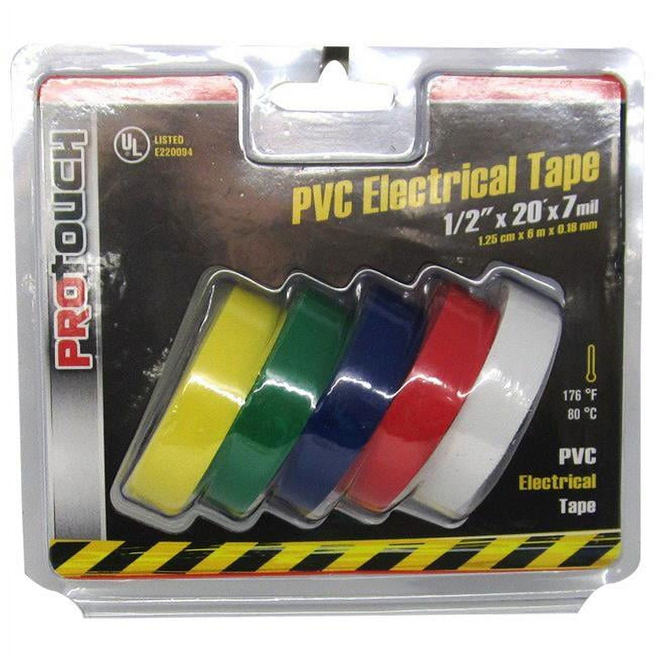 2316270 0.5 X 20 In. Pvc Electrical Tape, Assorted Color - Case Of 48 - 48 Per Pack