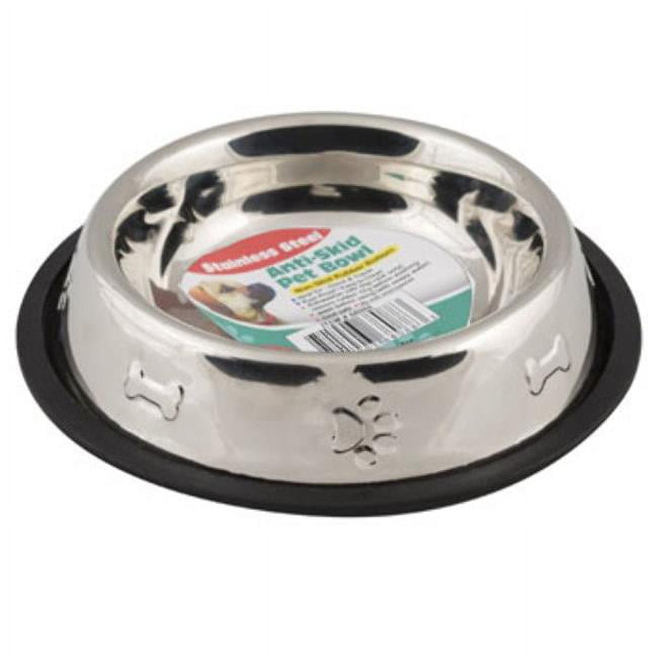 2324875 16 Oz Stainless Steel Pet Bowl, Silver - Case Of 36 - 36 Per Pack