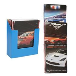 2323446 Muscle Cars Notebook, 3 Assorted Style - Case Of 36 - 36 Per Pack