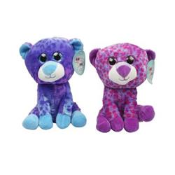 10 In. Big Eyes Leopard Plush Toy - Case Of 12 - 12 Per Pack