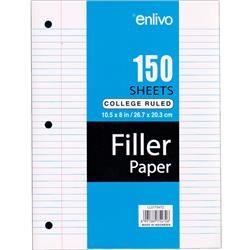 2321285 10.5 X 8 In. Premium Filler Paper - College Ruled - 150 Count - Case Of 36 - 36 Per Pack