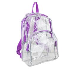 Clear All-day Backpack, Grape - Case Of 12 - 12 Per Pack