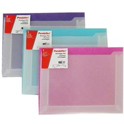 2325086 9.5 X 12 In. Poly 5-pocket File, Blue, Teal & Pink - 6 Per Pack - Case Of 6