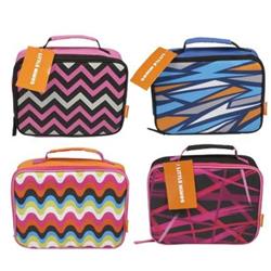 2323499 Lunch Bag With Lines & Waves, 4 Assorted - 48 Per Pack - Case Of 48