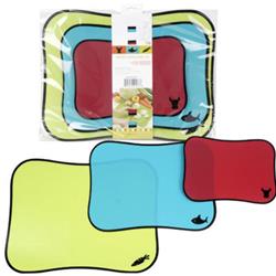 2291283 11 X 8 In. Non-slip Flexible Cutting Mat, Red Blue Green - 72 Per Pack - Case Of 72 - Pack Of 3