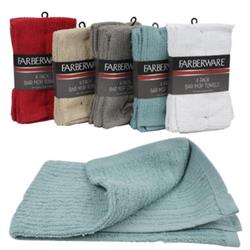 2323820 16 X 19 In. Farberware Bar Mop Towels, Assorted Color - 12 Per Pack - Case Of 12 - Pack Of 4