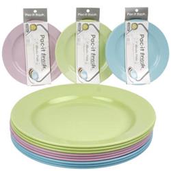 2291297 7 In. Pastel Color Plate, Pink, Blue & Green - 48 Per Pack - Case Of 48 - Pack Of 3