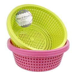2291303 10 In. Plastic Basket, Pink & Green - 48 Per Pack - Case Of 48 - Pack Of 2