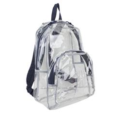 All Day Backpack - Clear With Navy Trim, Case Of 12