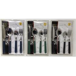 2319856 Assorted Colors Cutlery Set - 4 Piece, Pack Of 72