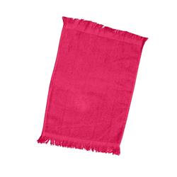 2285988 11 X 18in. Fingertip Towel Fringed Ends, Hot Pink - Case Of 240