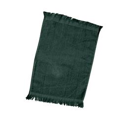 2285986 11 X 18in. Fingertip Towel Fringed Ends, Forest Green - Case Of 240