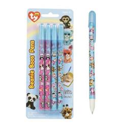 2323561 Beanie Boos Ty Medium Ball Point Pens - Blue, Pack Of 4 - Case Of 72