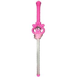 18 In. Plastic Heart Shaped Light Up Magic Wand, Pink - Case Of 24